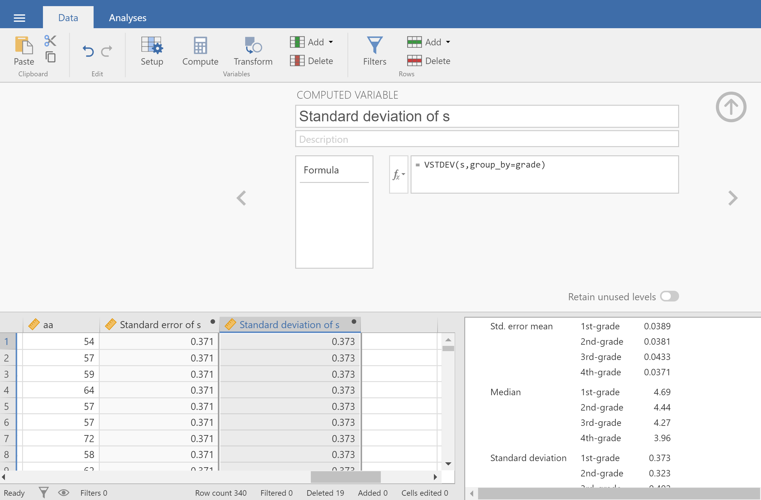 Standard deviation