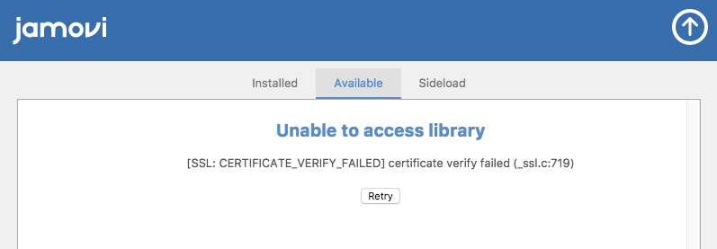 Unable to access library